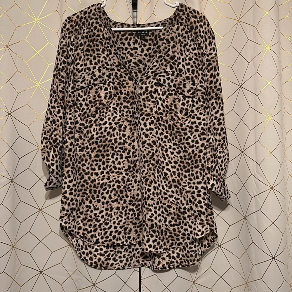 Leopard Print Blouse